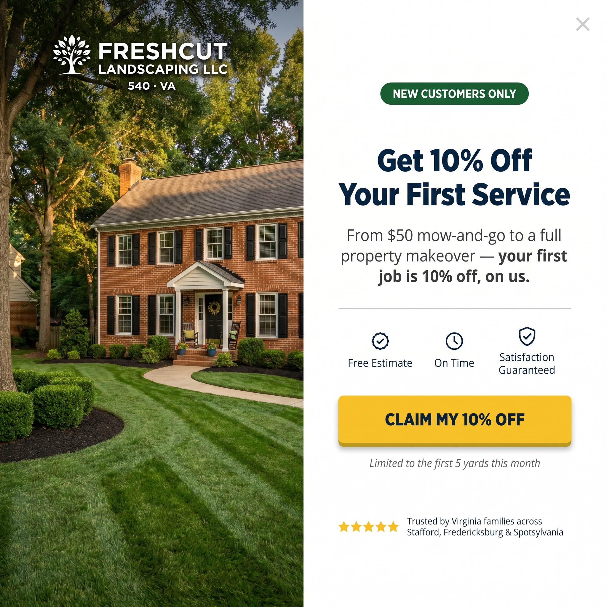 Get 10% Off Your First Service — Fresh-Cut Landscaping LLC